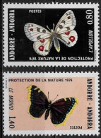 ANDORRE - PAPILLONS - N° 258 ET 259 - NEUF** MNH - Vlinders