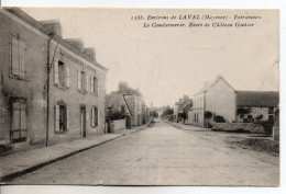 Carte Postale Ancienne Entrammes - La Gendarmerie. Route De Château Gontier - Entrammes