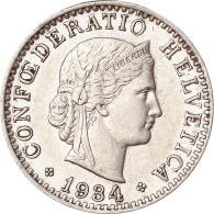 Monnaie, Suisse, 20 Rappen, 1934 - Autres & Non Classés