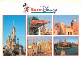 Parc D'Attractions - Euro Disney Paris Devenu Disneyland Paris - Multivues - CPM - Voir Scans Recto-Verso - Disneyland