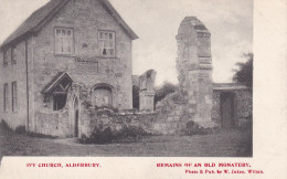 IVY CHURCH ALDERBURY REMAINS OF AN OLD MONATERY Photo & Pub By W Jukes Wilton - Andere & Zonder Classificatie