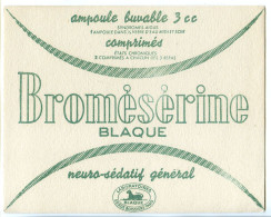 Buvard 15.4 X 10.8 Laboratoires BLAQUE Paris  Bromosérine - Droguerías