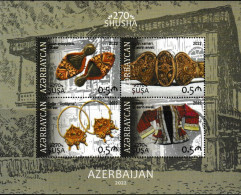 AZERBAIJAN, 2022, MNH,SHUSHA ,CULTURES, COSTUMES, JEWELLERY, SHEETLET - Kostüme