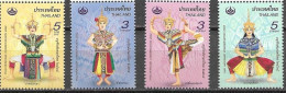 THAILAND, 2022, MNH, THAI HERITAGE CONSERVATION DAY, COSTUMES, CULTURE, 4v - Kostüme