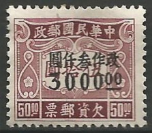 CHINE / TAXE N° 86 NEUF Sans Gomme - Timbres-taxe