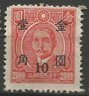 CHINE N° 657 NEUF Sans Gomme - Poste Aérienne