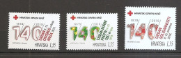 CROATIA,CROATIEN, 2018,RED CROSS,CHARITY,TBC, TUBERCULOSE,ADITIONAL STAMP,COMPLETE,MNH - Croazia