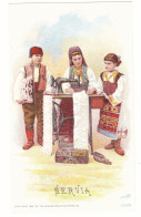 SER 3 - 19191 ETHNIC, Litho, Serbia ( 13,5/8 Cm ) - Old Postcard - Unused - 1892 - Serbien