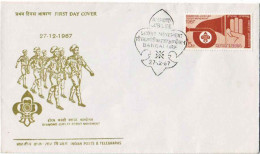 SC 18 - 257 INDIA, Scout - Cover - 1967 - Covers & Documents