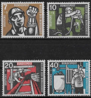 ALLEMAGNE - HOMMAGE AUX MINEURS - N° 142 A 145 - NEUF** MNH - Ungebraucht