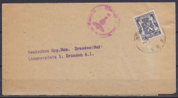 Bande Imprimés Affr. N°421 Càd ANTWERPEN /-4-4-1941 Pour DRESDEN (Allemagne) - Cachet Censure Militaire Allemande - 1935-1949 Kleines Staatssiegel