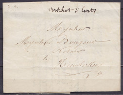L. Datée 29 Juin 1836 De DENDERMONDE Pour NIEUWKERKEN - Port Man. "…5 Cents" - 1830-1849 (Belgica Independiente)