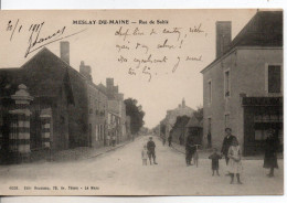 Carte Postale Ancienne Meslay Du Maine - Rue De Sablé - Meslay Du Maine