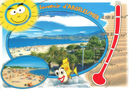 FRANCE - Argeles Sur Mer - Souvenir - Température De Nos Vacances - Plage - Carte Postale - Argeles Sur Mer