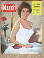 Journal Revue PARIS MATCH N° 501 - 15 Novembre 1958 Sophia Loren à Paris - Le Pape Jean XXIII Couronné - Le 11 Novembre* - Informations Générales