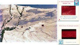 Diapositive Diapo N° 6 Les Jeux Olympiques D'Hiver GRENOBLE 1968 JO 2 CHAMROUSSE Piste De Descente Féminine - Diapositives (slides)