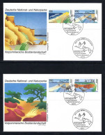 BUND Komplettsatz Mi-Nr. 1871 - 1873 (2 Belege) Vorpommersche Boddenlandschaft - Siehe Bild - 1991-2000