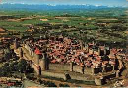 FRANCE - Carcassonne - Vue Aérienne De La Cité - La Porte Narbonnaise - Le Château Comtal - Carte Postale - Carcassonne