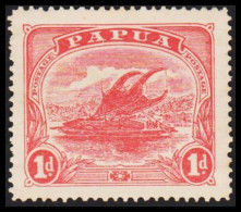 1911-1915. PAPUA. Lakatoi.  1 D. Perforated 11. Hinged. (Michel 41 A) - JF543846 - Papouasie-Nouvelle-Guinée