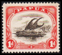 1907-1910. PAPUA. Lakatoi.  1 D. Perforated 11 And Never Hinged. (Michel 26 A) - JF543851 - Papouasie-Nouvelle-Guinée
