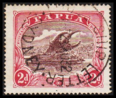 1916-1931. PAPUA. Lakatoi.  2 D. Perforated 14. With Australian Ship Cancel: SHIP LETTER SYDNE... (Michel 53) - JF543854 - Papua New Guinea