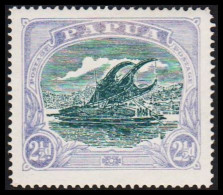 1916-1931. PAPUA. Lakatoi.  2½ D. Perforated 14. Hinged. (Michel 54) - JF543855 - Papua New Guinea