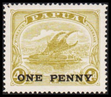 1917. PAPUA. Lakatoi.  ONE PENNY Overprint On 4 D. Never Hinged. (Michel 66) - JF543862 - Papouasie-Nouvelle-Guinée