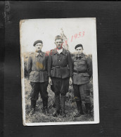 MILITARIA CARTE PHOTO MILITAIRE  AVEC CAHET ALLEMAND SOLDAT LOUIS EMILE ELLON PAR JUAYE MONDAYE CALVADOS X CHAMPEAUX  : - Guerre 1939-45