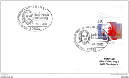 78 - 65 - Enveloppe Allemande Avec Timbre Et  Oblit Spéciale De München "Bach-Nacht Im Gasteig 2000" - Musique