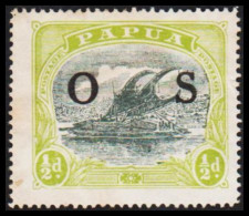 1931. PAPUA. Official. Lakatoi.  ½ D. Overprinted O S Perforated 14. Hinged. (Michel Dienst 1) - JF543877 - Papouasie-Nouvelle-Guinée