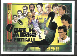 Mali Bloc Non Dentelé Imperf Football CM 98 ** - 1998 – France