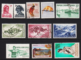 1961-1963. PAPUA & NEW GUINEA. Country Motives  In Complete Set Cancelled Except For 6 D Ne... (Michel 29-39) - JF543896 - Papua New Guinea