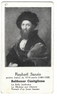 Chromo Image Cartonnee  - Histoire - Peinture - Raphael Sanzio -  Balthazar Castiglione - Geschiedenis