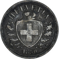 Monnaie, Suisse, 2 Rappen, 1850 - Andere & Zonder Classificatie