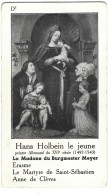 Chromo Image Cartonnee  - Histoire -  Peinture - Hans Holbein Le Jeune -  La Madone Du Burgmester Meyer - Geschiedenis