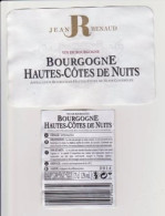Etiquette Et Contre étiquette " BOURGOGNE HAUTES CÔTES DE NUITS " Jean RENAUD (2520)_ev196 - Bourgogne