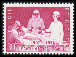 1957. BELGIE. Nurse Schools Never Hinged. (Michel 1083) - JF543946 - Nuevos