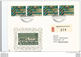 80 - 78 - Enveloppe Suisse  Avec Oblit Spéciale "Inteba" 1972 Zürich - Trains