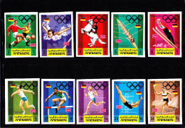 Olympics 1972 - Soccer - Athletics - YEMEN - Set Imp. MNH - Summer 1972: Munich