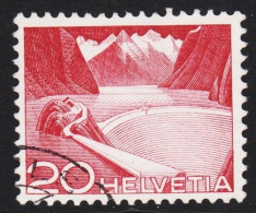 1949. HELVETIA - SCHWEIZ. Landscapes 20 C Type I Where The Bottom Line On The House Is Missing. A Stamp Mi... - JF543963 - Oblitérés
