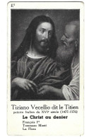 Chromo Image Cartonnee  - Histoire -  Peinture  - Tiziano Cecello Dit Le Titien -  Le Christ Au Denier - History