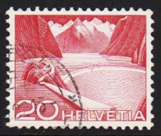 1949. HELVETIA - SCHWEIZ. Landscapes 20 C Type I Where The Bottom Line On The House Is Missing. A Stamp Mi... - JF543965 - Oblitérés