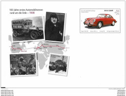 78 - 43 - Entier Postal  Allemand  Neuf  "100 Jahre Erstes Automobilrennen Rund Um Die Erde 1908" - Cars