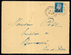 1927 Lettre Avec Timbre PASTEUR Surchargé N° 222 YT - 1922-26 Pasteur