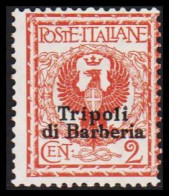 1909. TRIPOLI. Tripoli Di Barberia Overprint On CENT 2, No Gum.  (Michel 2) - JF544014 - Tripolitaine