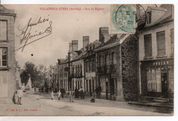 Carte Postale Ancienne Villaines La Juhel - Rue Du Bignon - Villaines La Juhel