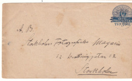 Suède - Lettre De 1905 - Entier Postal - Oblit Ocke - Exp Vers Stockholm - Rare - - Brieven En Documenten