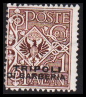 1909. TRIPOLI. TRIPOLI DI BARBERIA Overprint On CENT 1, Hinged.  (Michel 1) - JF544025 - Tripolitania