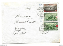 236 - 78 - Enveloppe Envoyée D'Interlaken 1944 - Timbres Pro Patria - Lettres & Documents