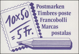 Schweiz Markenheftchen 0-84, Postbeförderung: Der Postbote 1988, ** - Carnets